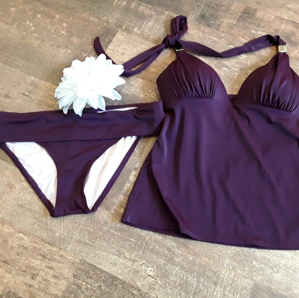 Victoria Secret women swimsuit purple 2 piece bikini size M